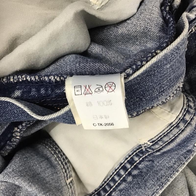 リー Lee パンツ デニム、ジーンズ デニムパンツ ワイドパンツ カジュアルパンツ 34 ロゴ、文字 インディゴ / インディゴ / メンズ USED 古着 中古 10148499