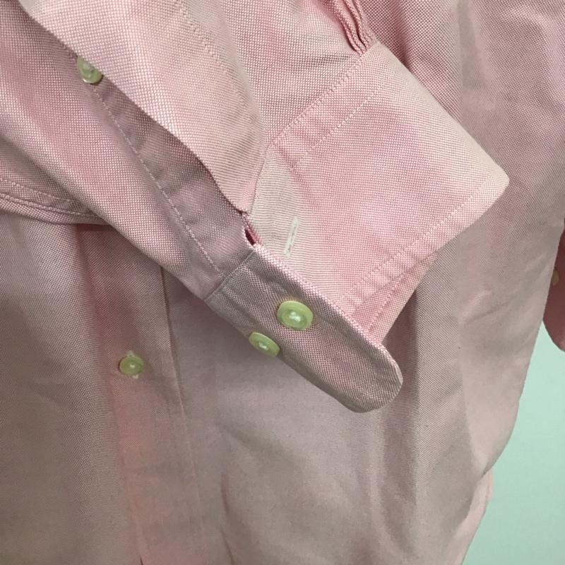 ブルックスブラザーズ BROOKS BROTHERS シャツ、ブラウス 長袖 長袖シャツ カラーシャツ ポケットシャツ 長袖カットソー ボタンダウンシャツ 無地 桃 / ピンク / メンズ USED 古着 中古 10107016