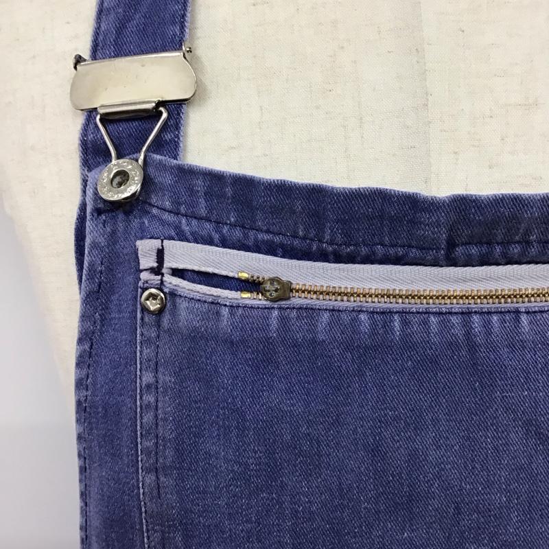 古着 USED サロペット・オーバーオール サロペット、オーバーオール オーバーオール オールインワン ワイドパンツ カジュアルパンツ 48 無地 青 / ブルー /  メンズ USED 古着 中古 10122774