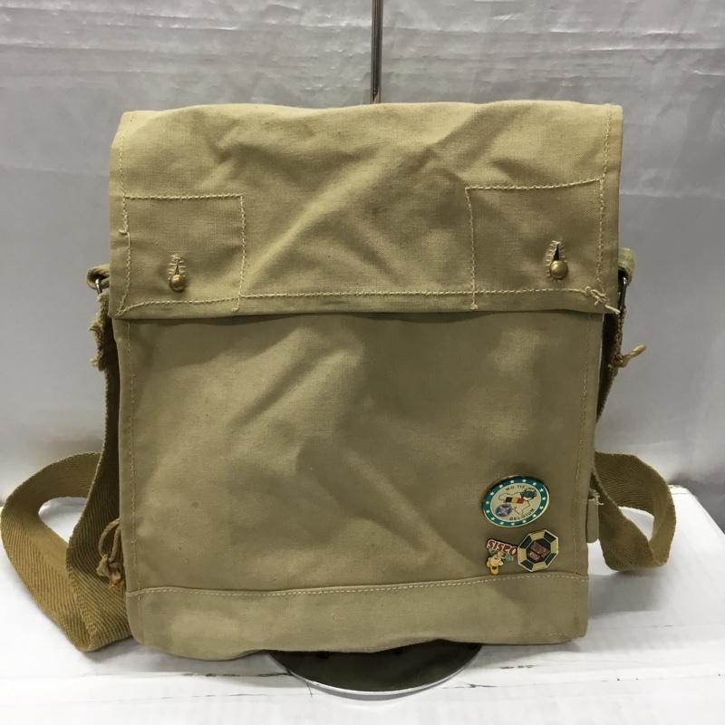 古着 USED ショルダーバッグ ショルダーバッグ ミリタリー フランス軍 ガスマスクバッグ 無地 ベージュ / ベージュ / メンズ USED 古着 中古 10118920