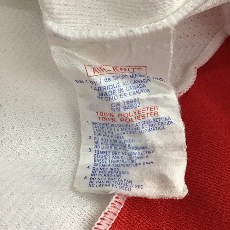 古着 USED カットソー 長袖 ホッケーシャツ Vネックカットソー ロングスリーブカットソー プリントTシャツ XXL ロゴ、文字 白 / ホワイト / X 赤 / レッド / メンズ USED 古着 中古 10119955