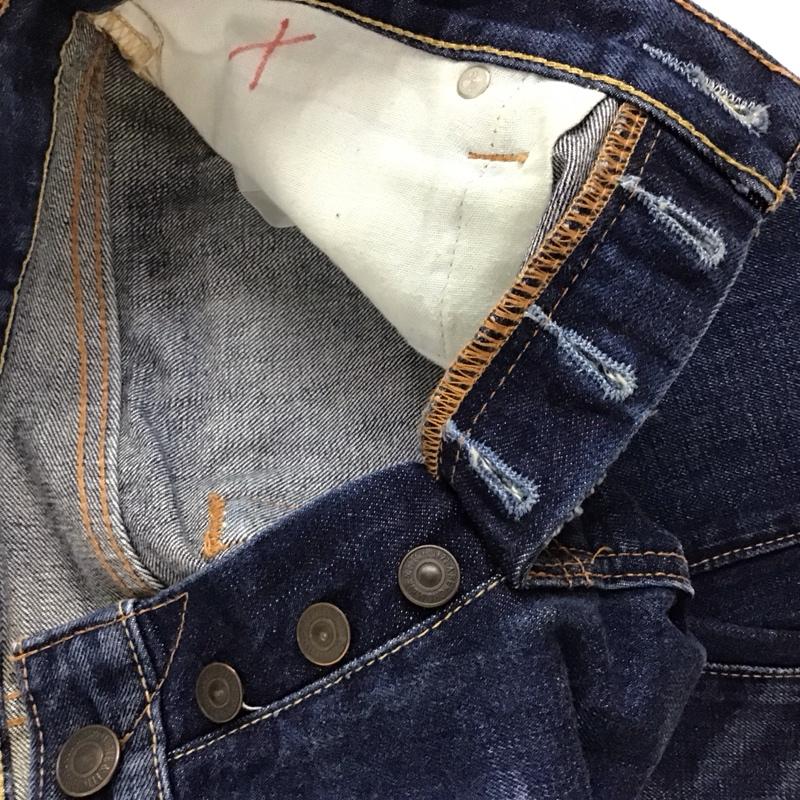アバクロンビーアンドフィッチ ABERCROMBIE&FITCH パンツ デニム、ジーンズ デニムパンツ ワイドパンツ カジュアルパンツ Gパン 30インチ 無地 インディゴ / インディゴ / メンズ USED 古着 中古 10128682
