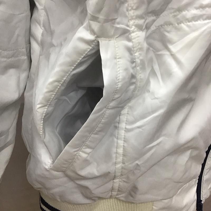 トミーヒルフィガー TOMMY HILFIGER ジャケット、上着 ジャンパー、ブルゾン ジップアップジャケット ジャンパー ジャケット カジュアルジャケット スポーツウェア L ロゴ、文字 白 / ホワイト / メンズ USED 古着 中古 10111803