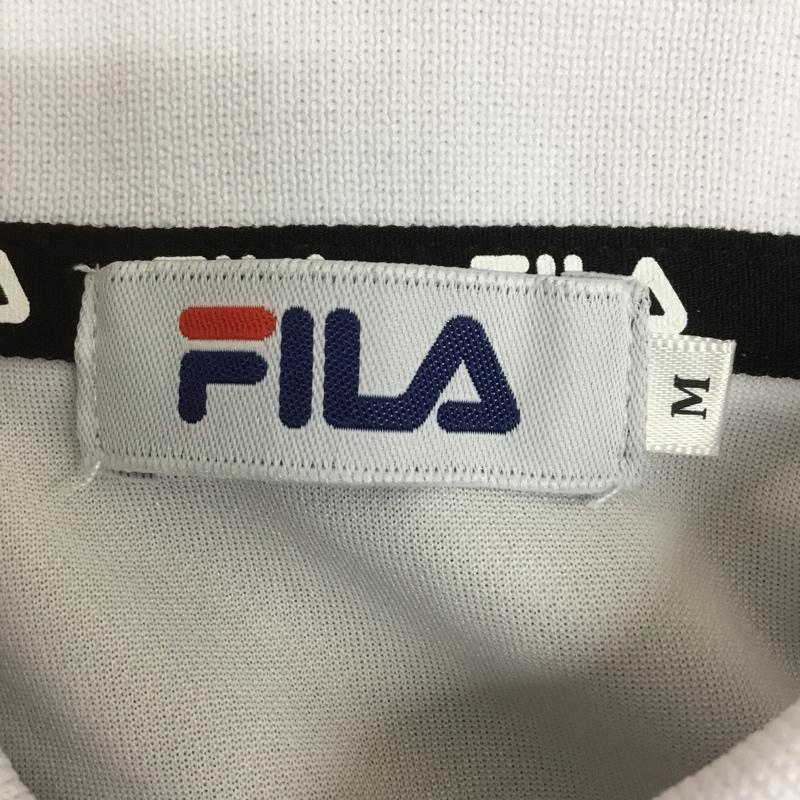 フィラ FILA ポロシャツ 半袖 FL1667 速乾 吸汗 タグ付き M ロゴ、文字 白 / ホワイト / レディース USED 古着 中古 10133052