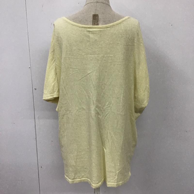 エックスガール X-girl Tシャツ 半袖 2 プリント 黄緑 / イエローグリーン / レディース USED 古着 中古 10113792