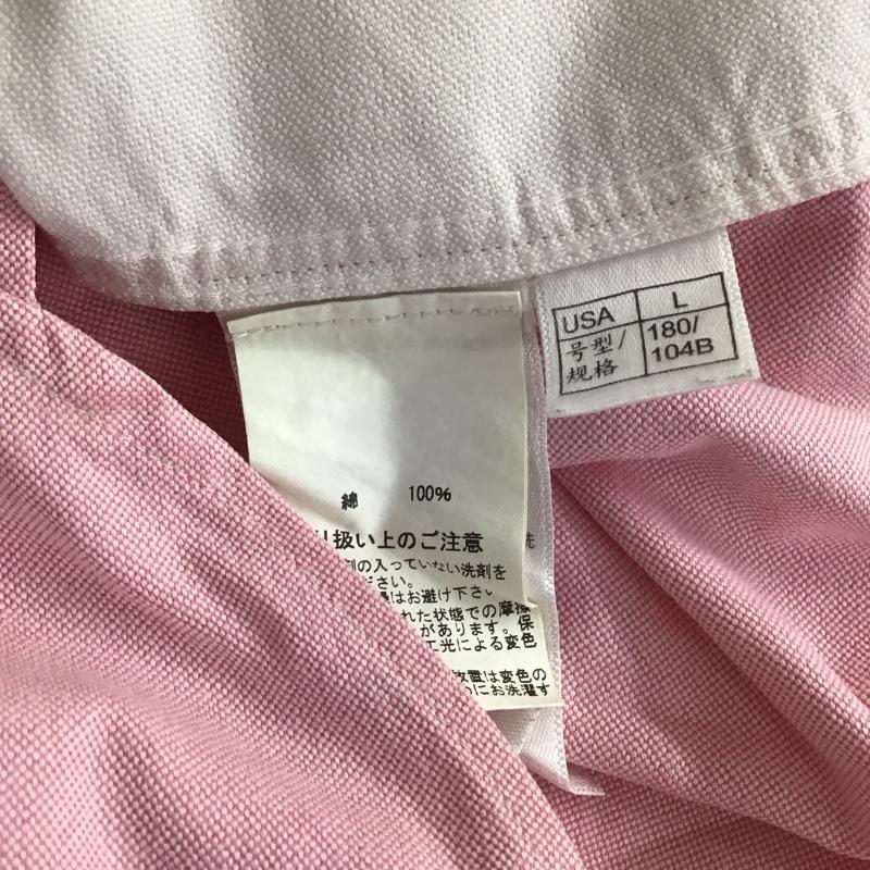 ブルックスブラザーズ BROOKS BROTHERS シャツ、ブラウス 長袖 ボタンダウン コットン L ストライプ 白 / ホワイト / X 桃 / ピンク / X 赤 / レッド / X 水色 / ライトブルー / メンズ USED 古着 中古 10107823