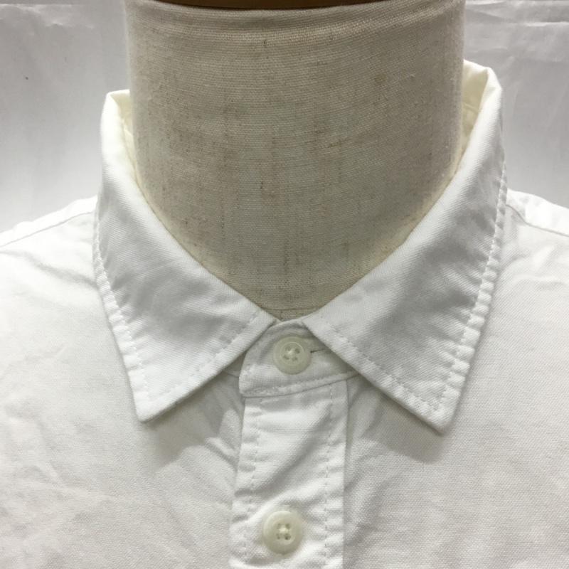 トミーヒルフィガー TOMMY HILFIGER シャツ、ブラウス 長袖 長袖シャツ カラーシャツ ポケットシャツ 長袖カットソー L ロゴ、文字 白 / ホワイト /  メンズ USED 古着 中古 10112450