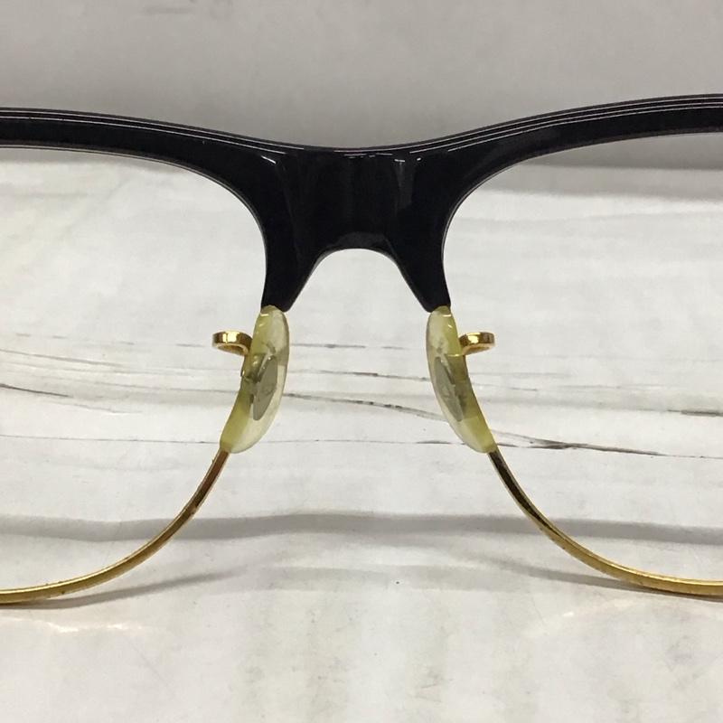 レイバン Ray-Ban めがね・サングラス めがね WAYFARER 90年代 アメリカ製 伊達メガネ レンズ無し フレーム ロゴ、文字 黒 / ブラック / X 金 / ゴールド / メンズ USED 古着 中古 10117932