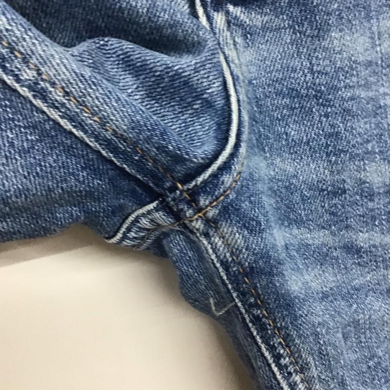 ザラ ZARA パンツ デニム、ジーンズ デニムパンツ スリムパンツ カジュアルパンツ ストレッチパンツ 38 ダメージ加工 インディゴ / インディゴ / レディース USED 古着 中古 10135430