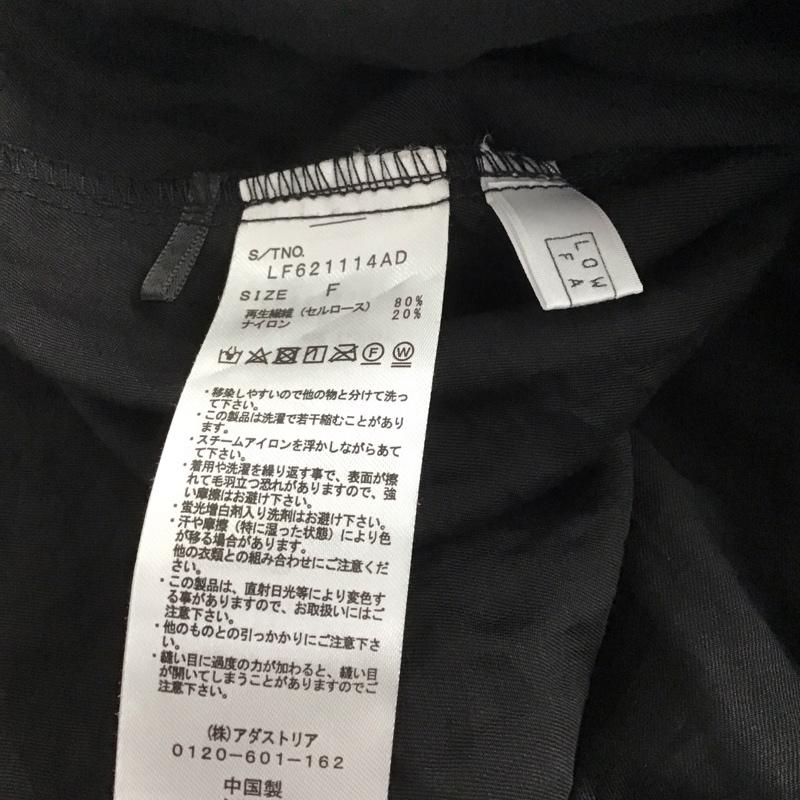 ローリーズファーム LOWRYS FARM カットソー 半袖 FREE 無地 黒 / ブラック / レディース USED 古着 中古 10133500