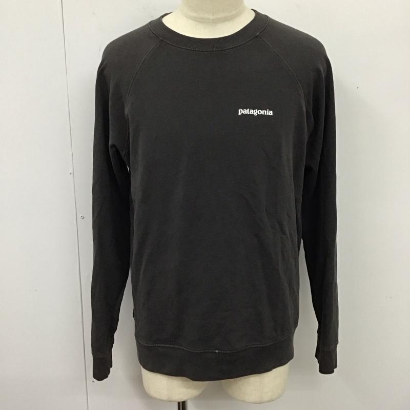 パタゴニア patagonia トレーナー 長袖 39603sp22 長袖スウェット ラグラン クルーネック プルオーバー M ロゴ、文字 黒 / ブラック /  メンズ USED 古着 中古 10119532