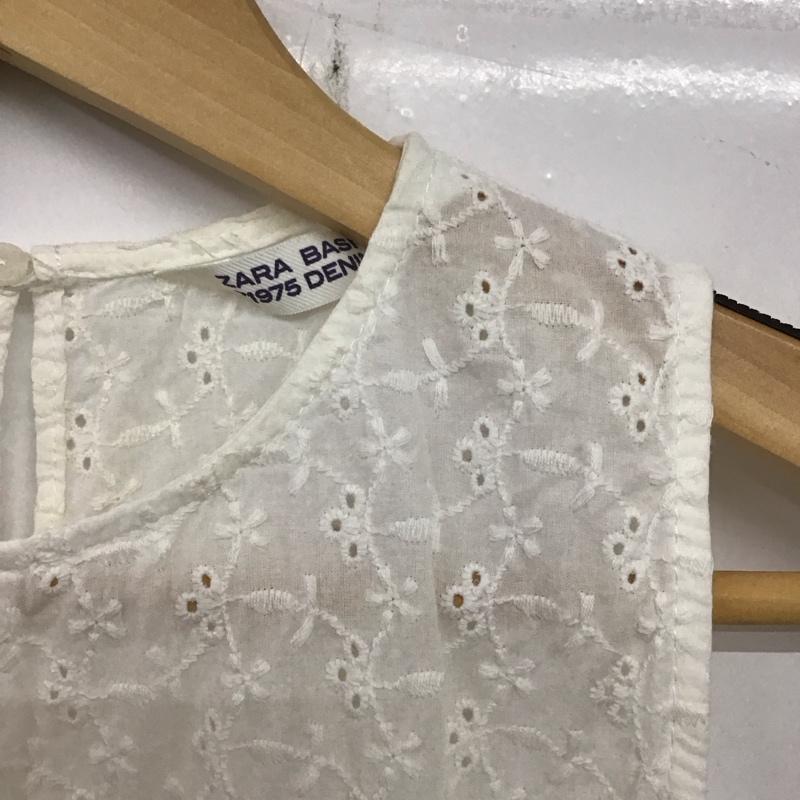 ザラ ZARA タンクトップ タンクトップ ノースリーブ M 無地 白 / ホワイト / レディース USED 古着 中古 10136870