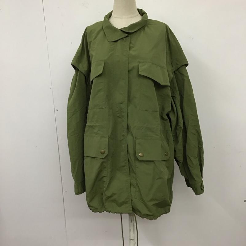 ダブルクローゼット w closet ジャケット、上着 ジャケット、ブレザー ジップアップジャケット ジャンパー ジャケット カジュアルジャケット アウター FREE 無地 カーキ / カーキ / レディース USED 古着 中古 10122141
