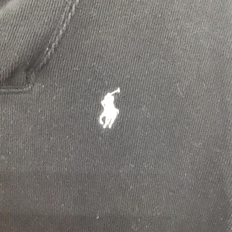 ポロラルフローレン POLO RALPH LAUREN トレーナー 長袖 長袖スウェット カラーネックカットソー トレーナー S ロゴ、文字 黒 / ブラック / メンズ USED 古着 中古 10133499