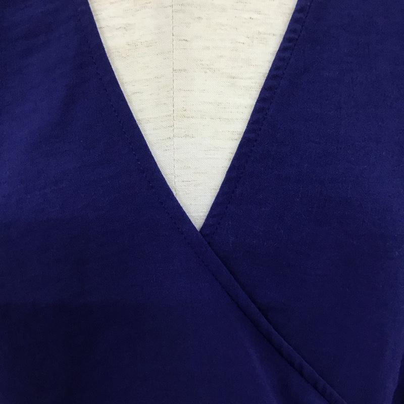ザラ ZARA カットソー 半袖 半袖カットソー 半袖シャツ 無地シャツ L 無地 青 / ブルー / レディース USED 古着 中古 10125187