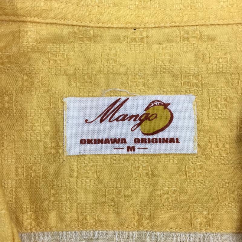 マンゴ MANGO シャツ、ブラウス 半袖 半袖シャツ カラーシャツ 半袖カットソー アロハシャツ M プリント 黄 / イエロー / メンズ USED 古着 中古 10108274