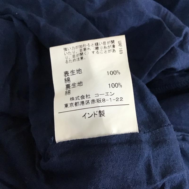 コーエン coen ワンピース ロングスカート 7675-600-9022 ボイルティアードキャミワンピース FREE 無地 紺 / ネイビー / レディース USED 古着 中古 10119225