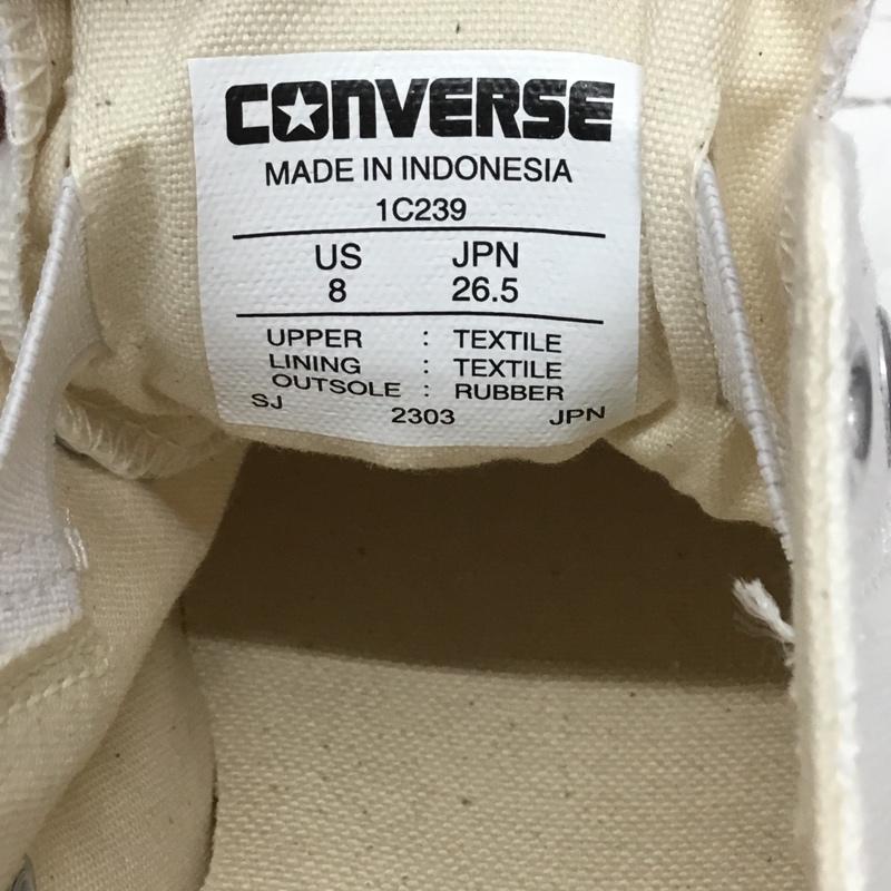 コンバース CONVERSE スニーカー スニーカー 1C239 ALL STAR SLIP III OX スリッポン 26.5cm 箱有 26.5cm ロゴ、文字 白 / ホワイト / メンズ USED 古着 中古 10121862