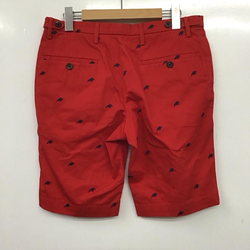 ポールスミス Paul Smith パンツ ショートパンツ ハーフパンツ ショートパンツ カジュアルパンツ M ロゴ、文字 赤 / レッド / メンズ USED 古着 中古 10138171