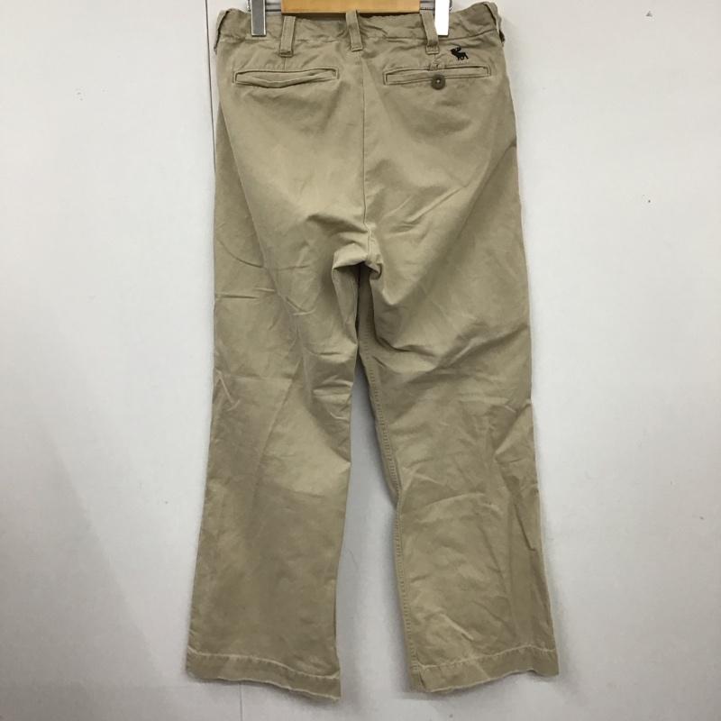 アバクロンビーアンドフィッチ ABERCROMBIE&FITCH パンツ チノパン チノパン カジュアルパンツ ワイドパンツ ストレートパンツ 31インチ 無地 ベージュ / ベージュ /  メンズ USED 古着 中古 10122702