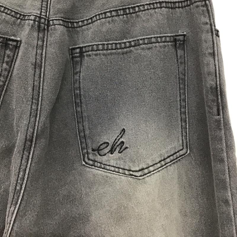 エヘカソポ ehka sopo パンツ デニム、ジーンズ 2400416 ハイウエスト S ロゴ、文字 黒 / ブラック / レディース USED 古着 中古 10138902
