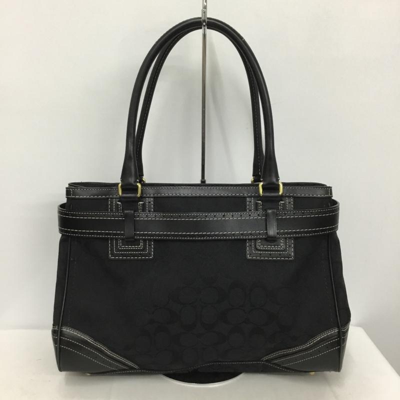 コーチ COACH トートバッグ トートバッグ M0671-10508 ハンドバッグ ロゴ、文字 黒 / ブラック / レディース USED 古着 中古 10137328