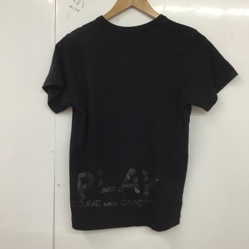 プレイコムデギャルソン PLAY COMME des GARCONS Tシャツ 半袖 L プリント 黒 / ブラック / レディース USED 古着 中古 10129863