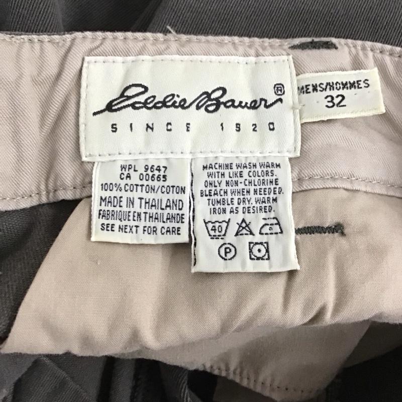 エディーバウアー Eddie Bauer パンツ スラックス カジュアルパンツ ワイドパンツ ストレートパンツ スラックス 00s 32インチ 無地 カーキ / カーキ / メンズ USED 古着 中古 10107015