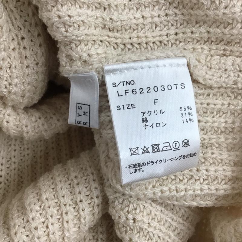 ローリーズファーム LOWRYS FARM ニット、セーター 長袖 lf622030ts 長袖ニットカットソー ニット セーター 編み上げネックニット FREE 無地 オフホワイト / オフホワイト / レディース USED 古着 中古 10119434