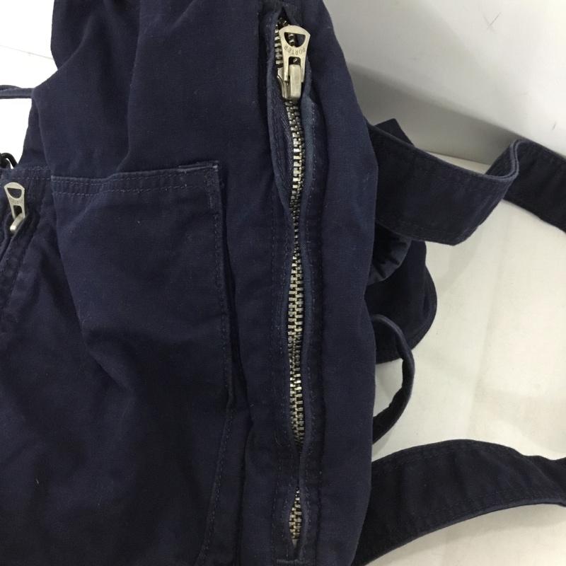 ポーター PORTER リュックサック、デイパック リュックサック、デイバッグ DEEP BLUE RUCKSACK 藍染め ロゴ、文字 インディゴ / インディゴ / メンズ USED 古着 中古 10149681