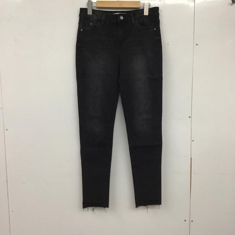 ザラ ZARA パンツ デニム、ジーンズ 38 無地 黒 / ブラック / レディース USED 古着 中古 10137884