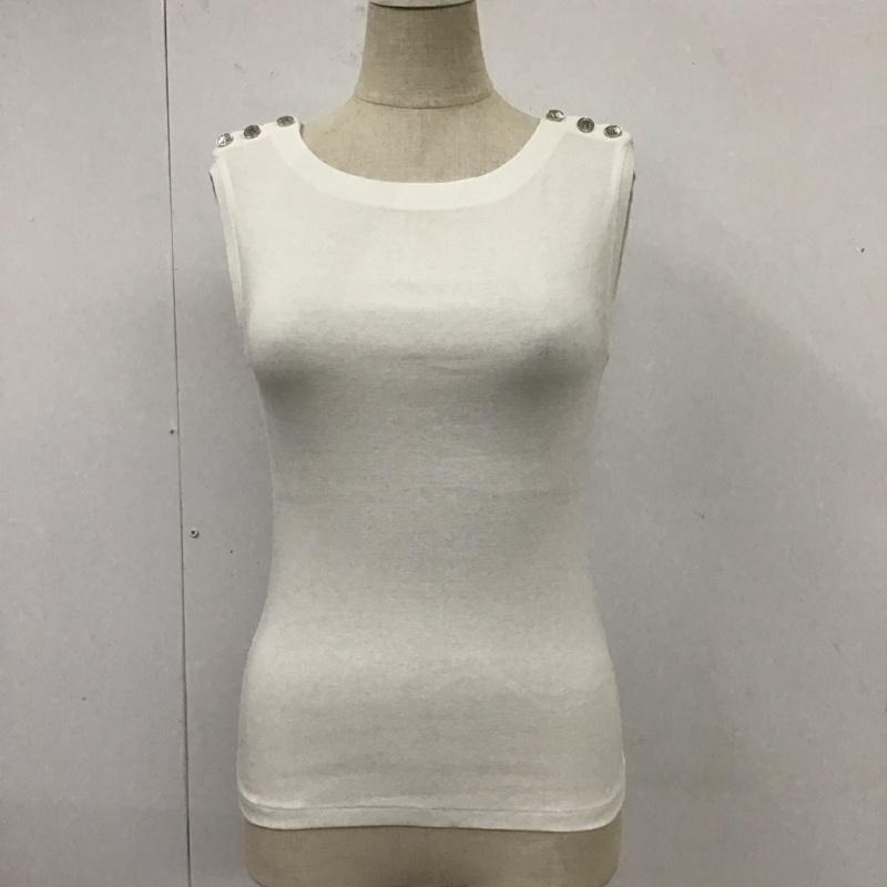 ポロラルフローレン POLO RALPH LAUREN タンクトップ タンクトップ タンクトップ ノースリーブカットソー XS 無地 白 / ホワイト / レディース USED 古着 中古 10115967