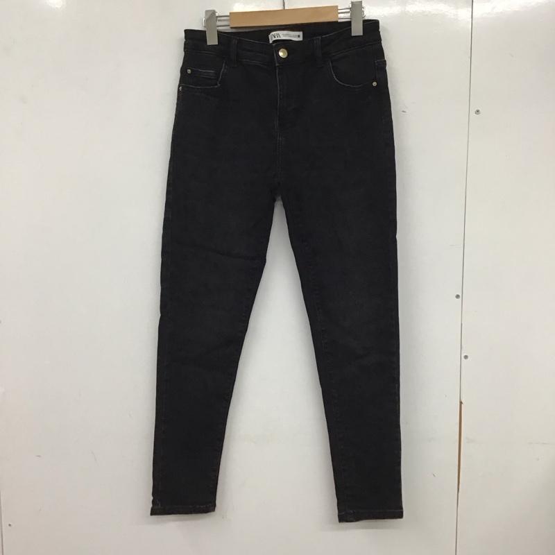 ザラ ZARA パンツ デニム、ジーンズ ブラックデニム 40 無地 黒 / ブラック / メンズ USED 古着 中古 10134838