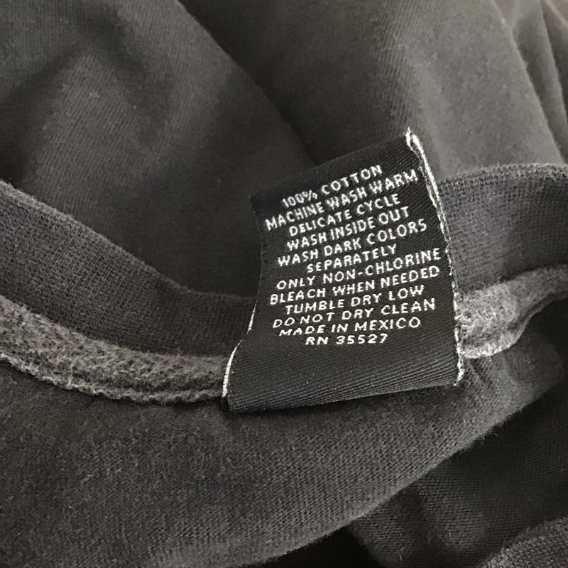 マリテフランソワジルボー MARITHEFRANCOISGIRBAUD Tシャツ 長袖 ロンT クルーネック XXL ロゴ、文字 黒 / ブラック / メンズ USED 古着 中古 10112679