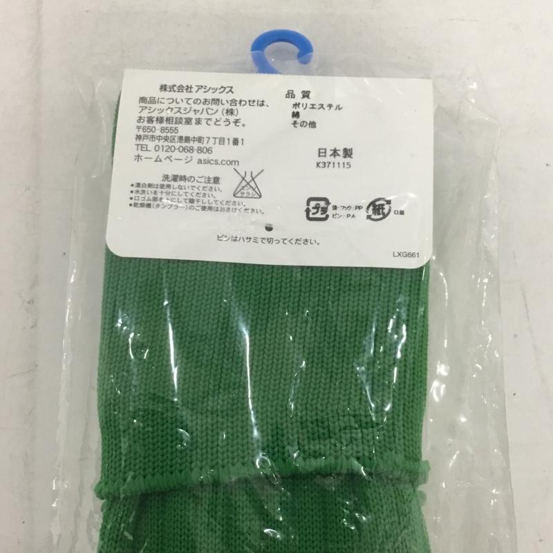アシックス ASICS ファッション小物 ファッション小物 XSS096 ストッキング ジュニア サッカー 26cm ロゴ、文字 緑 / グリーン / ボーイズ USED 古着 中古 10132177