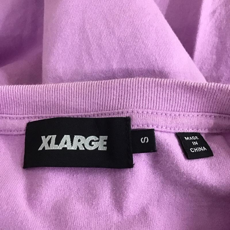 エクストララージ XLARGE Tシャツ 半袖 半袖カットソー プリントTシャツ クルーネックカットソー S ロゴ、文字 桃 / ピンク / メンズ USED 古着 中古 10106718