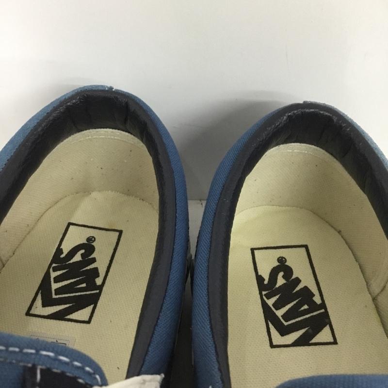 バンズ VANS スニーカー スニーカー 721454 スリッポン 28cm 28.0cm ロゴ、文字 紺 / ネイビー / X 白 / ホワイト / メンズ USED 古着 中古 10141551
