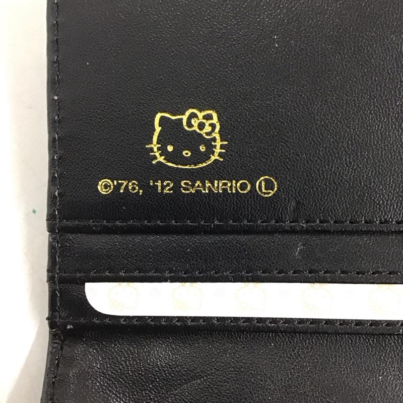 サンリオ sanrio 財布 長財布 キティちゃん ロゴ、文字 黒 / ブラック / レディース USED 古着 中古 10141891