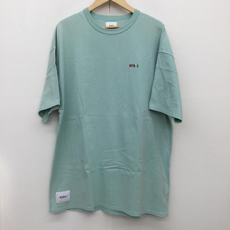 ダブルタップス W)TAPS Tシャツ 半袖 MIN-NANO ミンナノ 19ss 別注 ロゴ、文字 薄緑 / ライトグリーン / メンズ USED 古着 中古 10095988