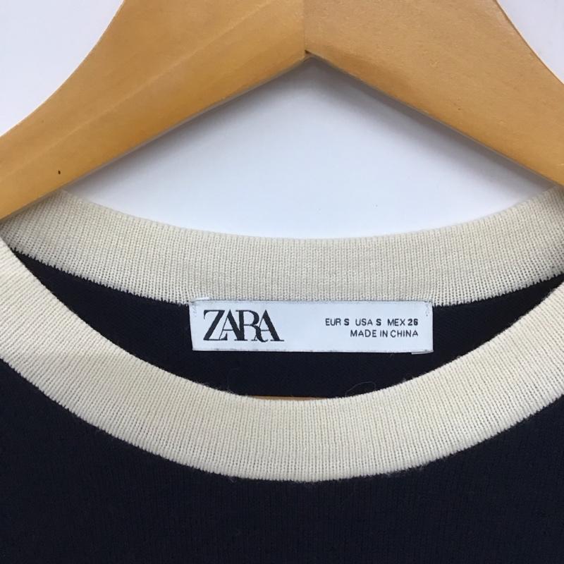 ザラ ZARA ワンピース ミニスカート S 無地 紺 / ネイビー /  レディース USED 古着 中古 10133687