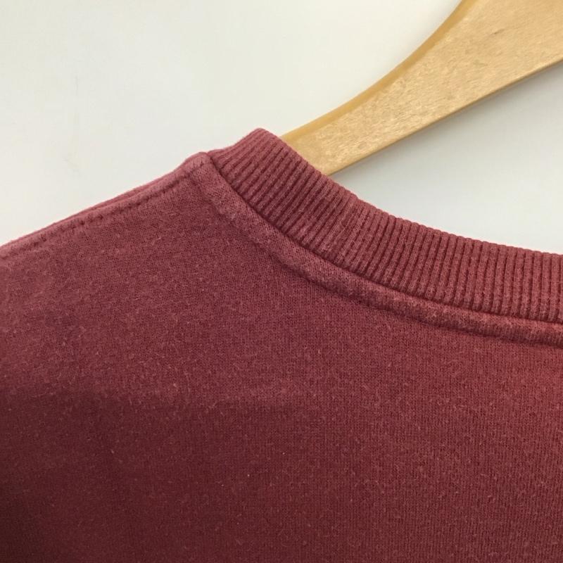 ボルコム VOLCOM トレーナー 長袖 長袖トレーナー スウェット クルーネック プルオーバー M ロゴ、文字 えんじ / ワインレッド / メンズ USED 古着 中古 10135738