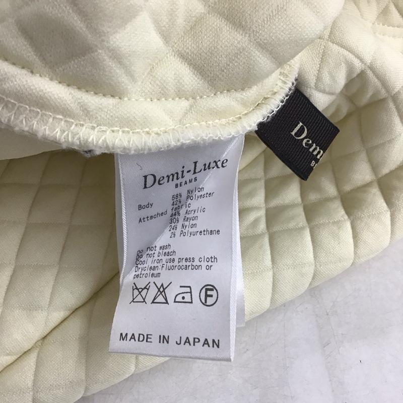 デミルクスビームス Demi-Luxe BEAMS カットソー 七分袖 無地 白 / ホワイト / レディース USED 古着 中古 10144986