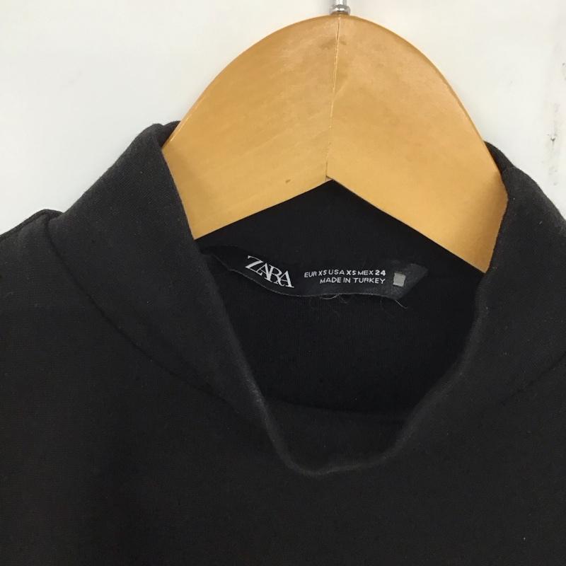 ザラ ZARA ワンピース ロングスカート ロングワンピース ノースリーブワンピース フレアスカート XS 無地 黒 / ブラック / レディース USED 古着 中古 10137553