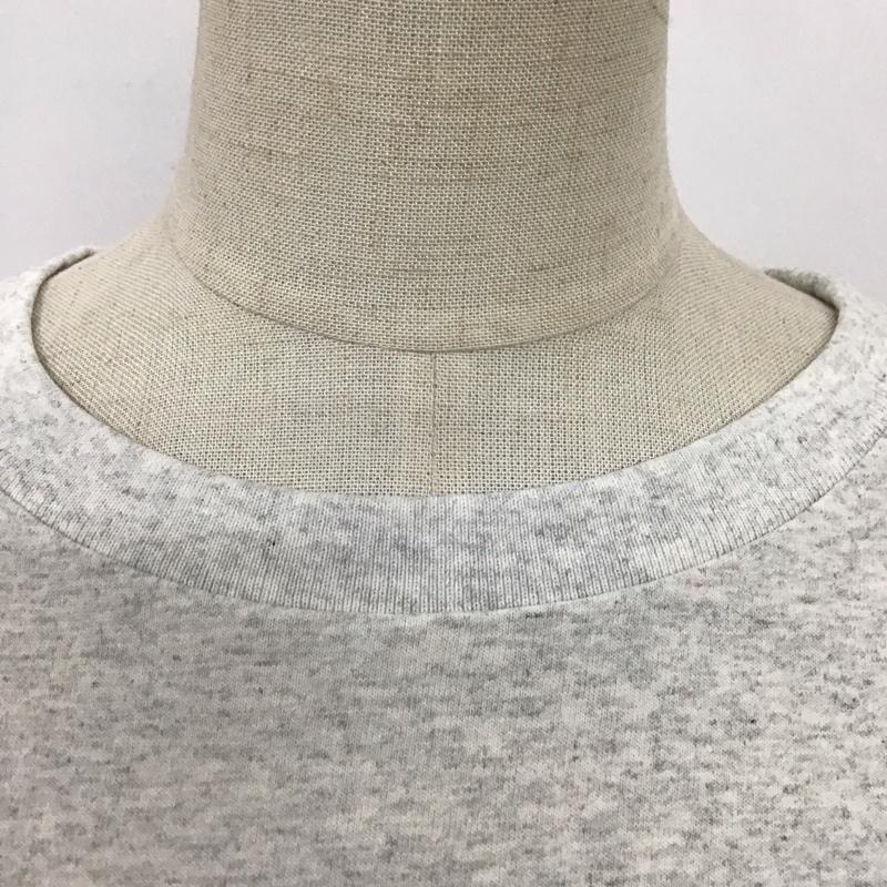 ローリーズファーム LOWRYS FARM Tシャツ 半袖 LF623081AD クルーネック FREE ロゴ、文字 灰 / グレー / レディース USED 古着 中古 10115090