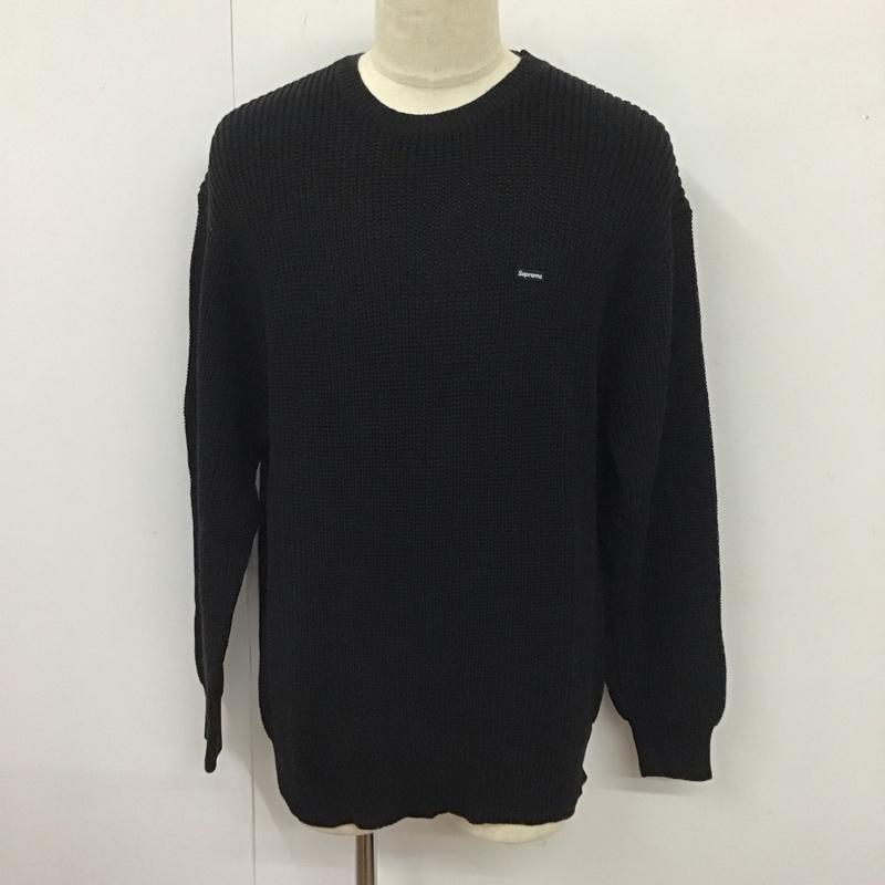 シュプリーム Supreme ニット、セーター 長袖 23FW スモールボックスロゴセーターロイヤルブルー 長袖ニットカットソー L ロゴ、文字 黒 / ブラック / メンズ USED 古着 中古 10115386