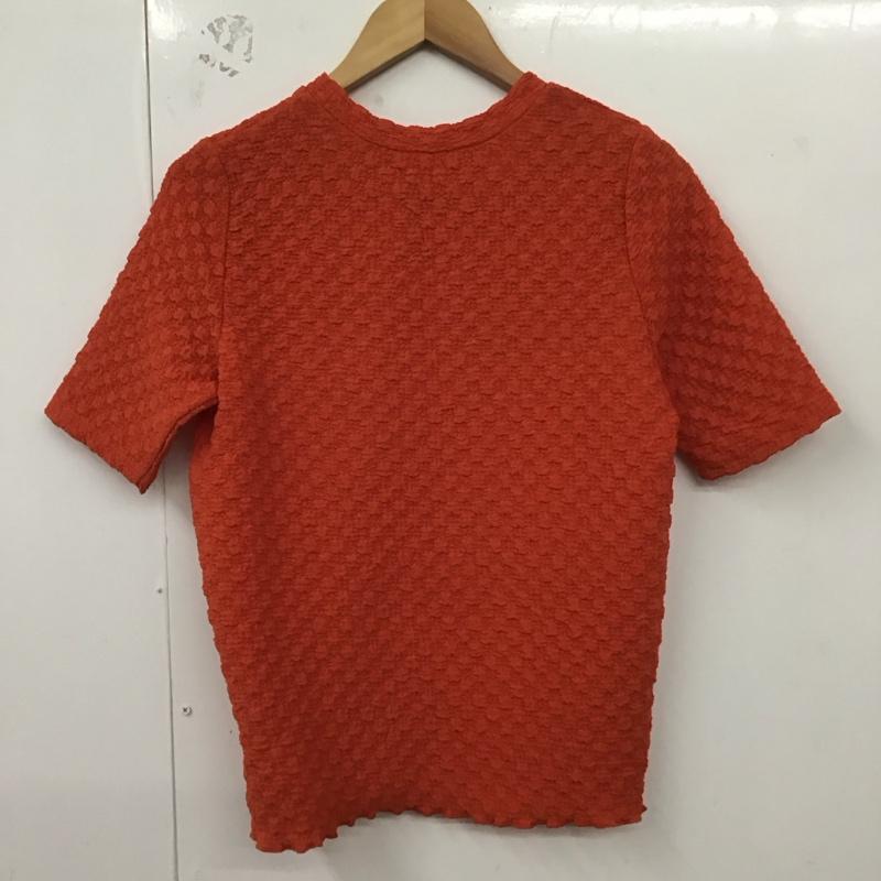 アズールバイマウジー AZUL BY MOUSSY カットソー 半袖 250HAG80-337F ポップコーンカットトップス FREE 無地 橙 / オレンジ / レディース USED 古着 中古 10129321