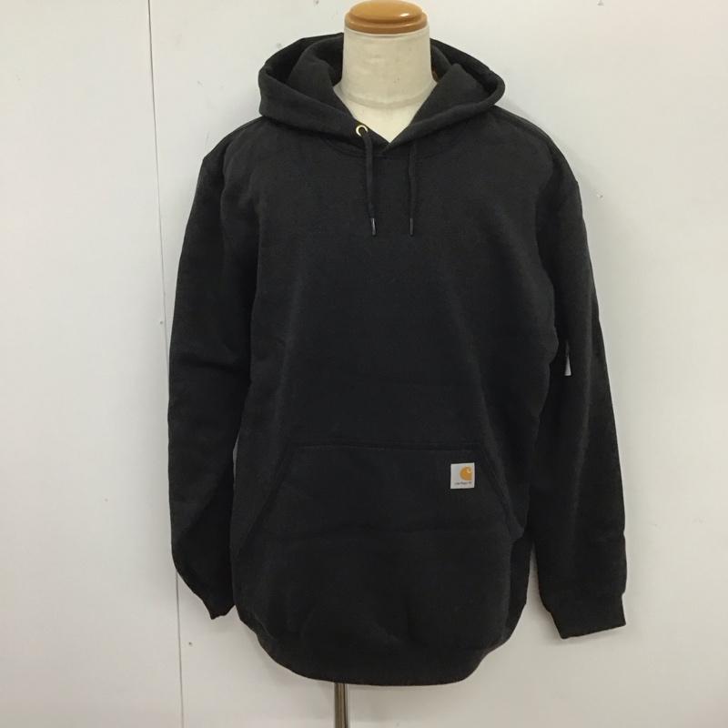 カーハート Carhartt トレーナー 長袖 ts0121-m MIDWEIGHTHOODEDSWEATSHIRT 長袖パーカー プルオーバー XL 無地 黒 / ブラック / メンズ USED 古着 中古 10112526