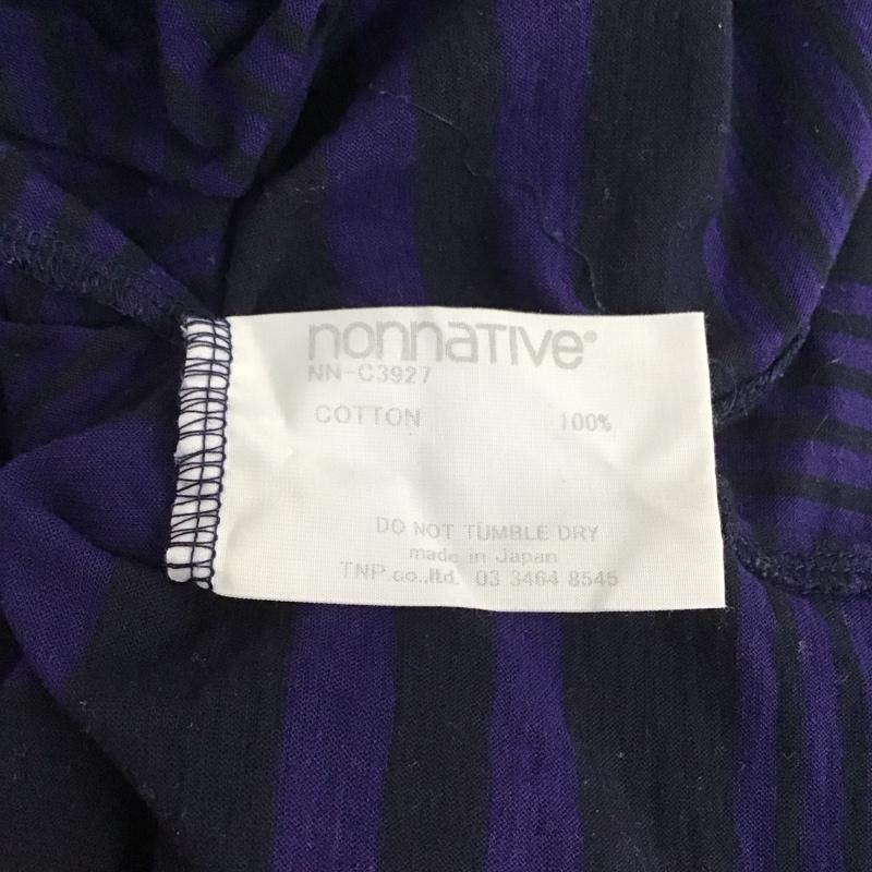 ノンネイティブ nonnative カットソー 長袖 長袖カットソー クルーネックカットソー ロングスリーブカットソー プリントTシャツ 3 ボーダー柄 マルチカラー / マルチカラー / メンズ USED 古着 中古 10124168