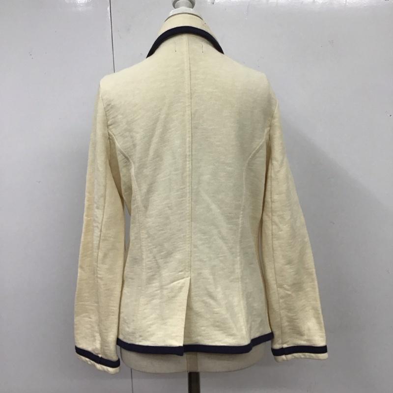 ポロジーンズカンパニー POLO JEANS COMPANY ジャケット、上着 ジャケット、ブレザー KK-WJ-KW-2104 スウェット M ワンポイント アイボリー / アイボリー / X 紺 / ネイビー / レディース USED 古着 中古 10113863