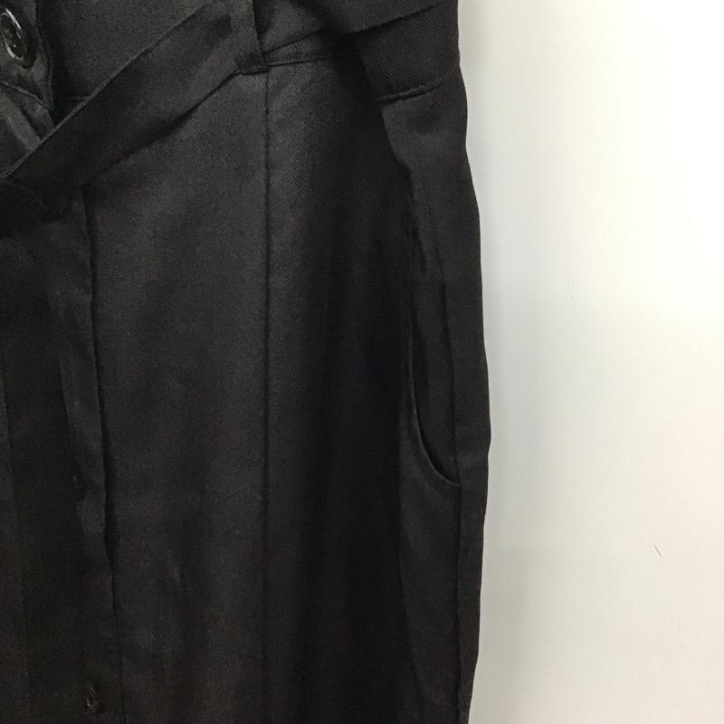 ナイスクラップ NICE CLAUP ジャンパースカート ジャンパースカート FREE 無地 黒 / ブラック / レディース USED 古着 中古 10128924